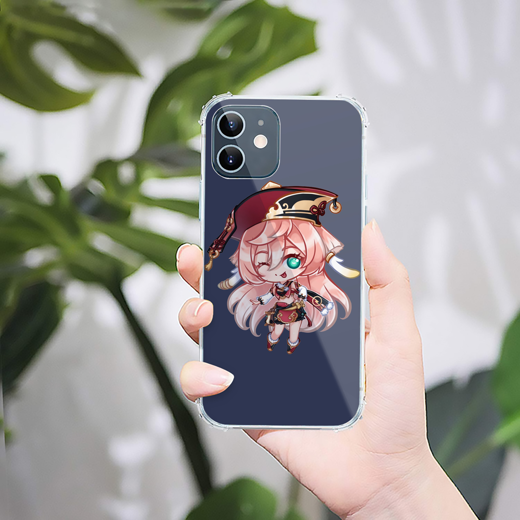 げんし神 ヤンフェイ genshin Yanfei 【iPhone 12シリーズ対応】透明スマホケース（クリアソフトケース）